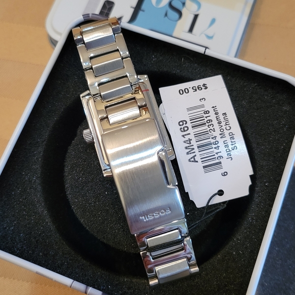 Fossil Silver Watch with Crystal Accents - Picture 3 of 10